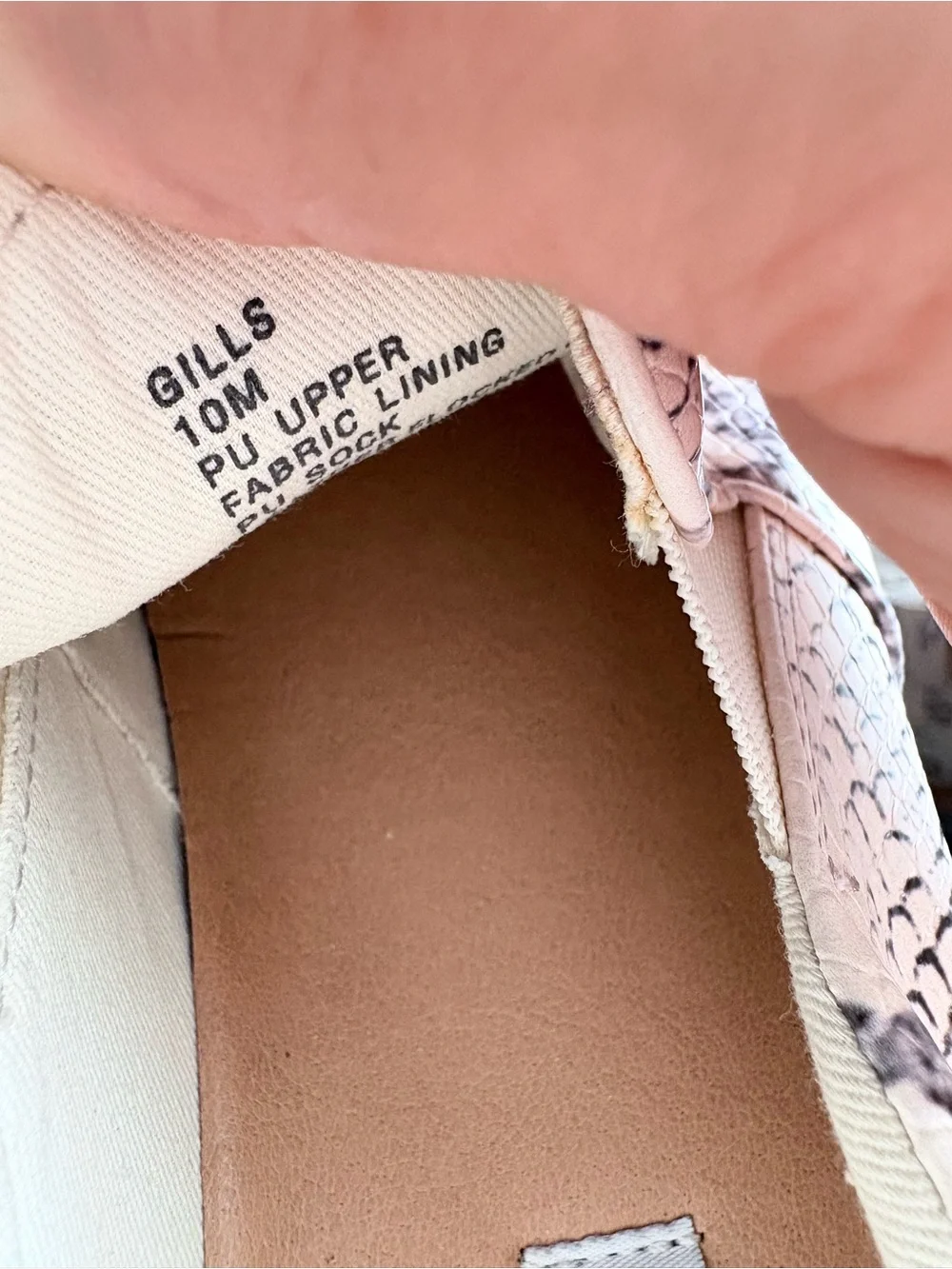 Steve Madden Cream and Black Snake-Print Slip-On Sneakers